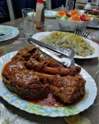 باقالی پلو با ماهیچه مامان پز