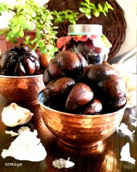 سیر ترشی هفت ساله ترشی آلبالو