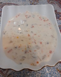 سوپ شیر وقارچ .برای گل پسرم