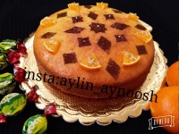 کیک پرتقالی با رویه ی گاناش