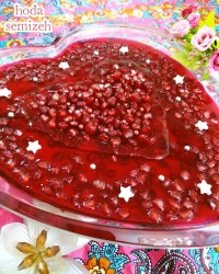 پاناکوتا با روکش ژله انار