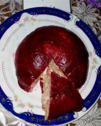 سالاد الویه قالبی با روکش لبو