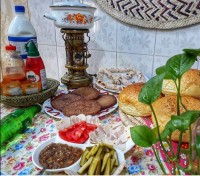 اینم شام ما همبر گر خوشمزه ی خونگی