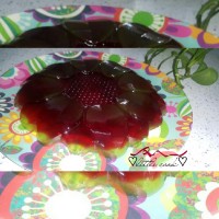 ژله طرح گل آفتابگردان