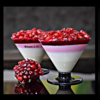 دسر سه لایه انار (به روش خودم)
