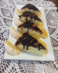 کیک کره ای پرتقالی فوری