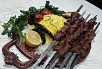 کباب چنجه بره مزه دار شده