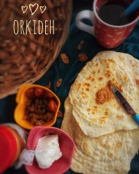 نان لواش خانگی (بدون خمیر مایه)