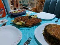 سبزی پلو با ماهی (سوخاری)