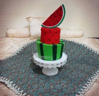 کیک هندوانه (مخصوص یلدا)