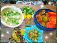 کتلت، سوپ قارچ و شیر