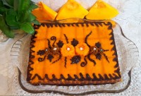 کیک یخچالی کدو حلوایی