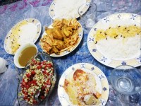 زرشک پلو با مرغ کاری