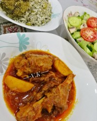 باقالی پلو با ماهیچه