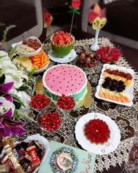 کیک هندوانه (مخصوص یلدا)