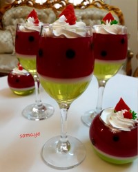 ژله مدل هندوانه ویژه یلدا