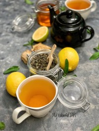 چای زنجبیلی باعسل ولیمو