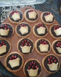 بیسکوییت اناری خوشگل یلدای پارسالم