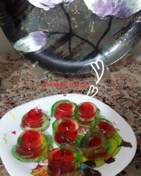 ژله رولی هندونه