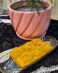 کیک یخچالی کدو حلوایی