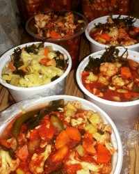 ترشی گل کلم مخلوط