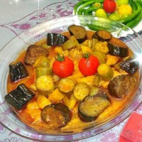 خوراک مرغ و سبزیجات