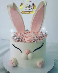 کیک خامه ای دخترانه