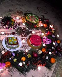 سفره یلدای خابگاهی