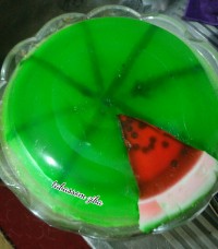 ژله سه بعدی هندونه ای