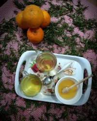 چای رزماری و پرتقال