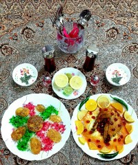 خورش مرغ با انار