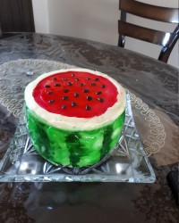 کیک ۳ کیلویی سفارش مشتریم