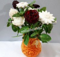 گل با شلغم وچغندر