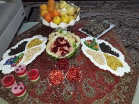 اینم از سفره شب یلدای ما