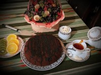 کیک چای (کاکائویی)
