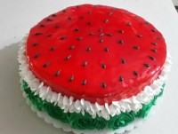 کیک ژله هندوانه ای شب یلدا