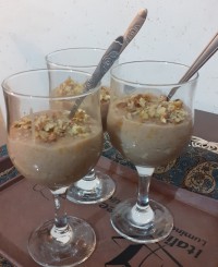 پودینگ کدو حلوایی با نشاسته