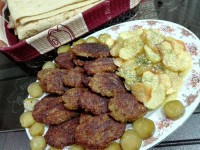 کتلت گوشت و سیب زمینی