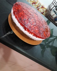 کیک با رویه ژله ای