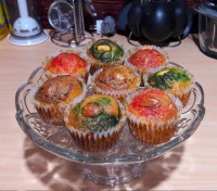 کاپ کیکای رنگی رنگی