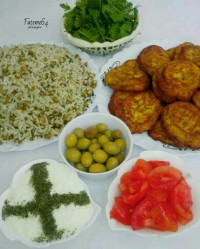 ماش پلو / کتلت سویا سیب زمینی