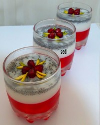ژله تخم شربتی و ژله بستنی