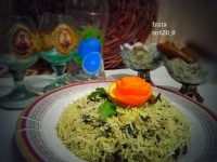 سبزی پلو با تن ماهی