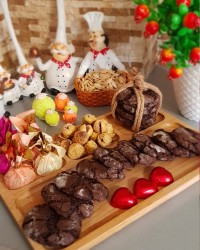 کوکی ترک فندقی- شکلاتی