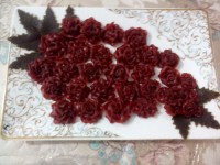 بازم لواشک های گل رز خوردنی دست پیچ من