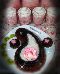 دسرشکلاتی دسرزعفرونی خونه مادرشوهرجان