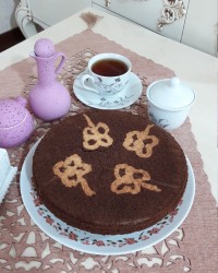 کیک طرح دار