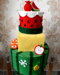 کیک هندوانه (مخصوص یلدا)