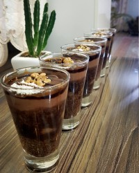 ماگ کیک شکلاتی وپودینگ