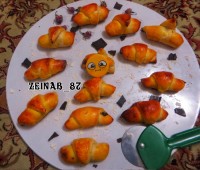 نان کروسان شکلاتی